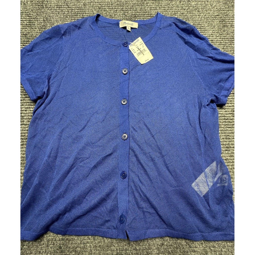 Madewell Sweater Womens‎ Medium Button Front Short Sleeve Lightweight Cardigan